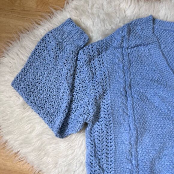 Lucky Brand blue knot style fall and winter cardigan sweater M - Picture 4 of 9